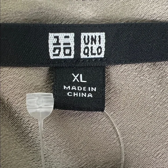 NWT Uniqlo Satin Camisole Beige Maxi Dress - Picture 4 of 10